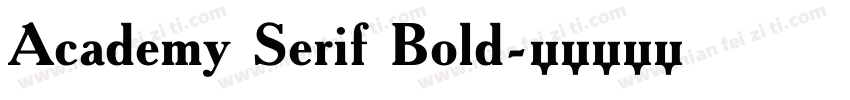 Academy Serif Bold字体转换